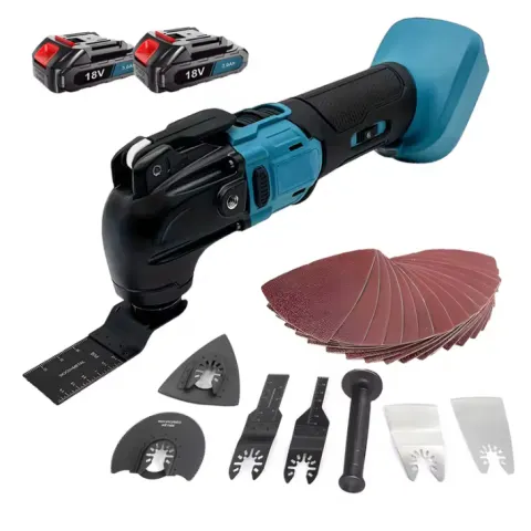 Cordless Oscillating Multi-Tool, Brushless Motor, 4° Oscillation, 26 Accessories  2 x 3.0Ah Battery