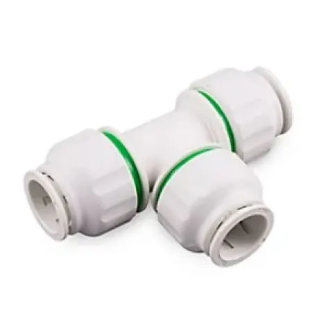 23 x Plumbsure White Push-fit Pipe tee (Dia)22mm