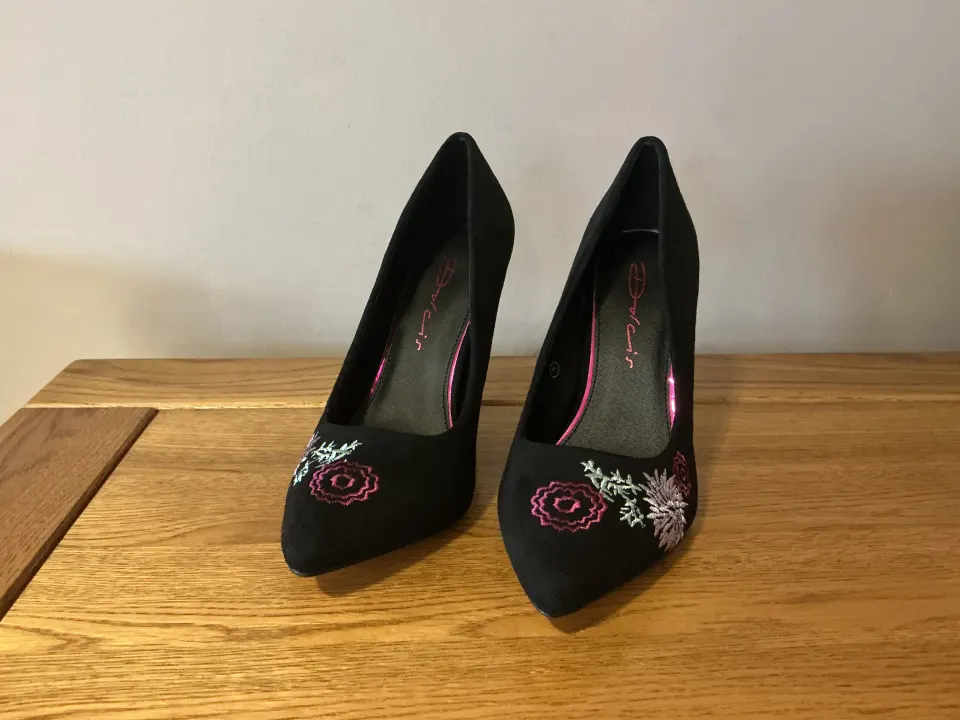 Dolcis “Tanya” High Heel Court Shoes, Size 5, Black - New RRP £34.99