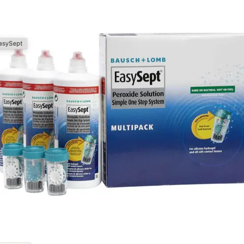 3 X Bausch & Lomb EasySept Peroxide Solution 3 x 360ml NEW SEALED BOXES