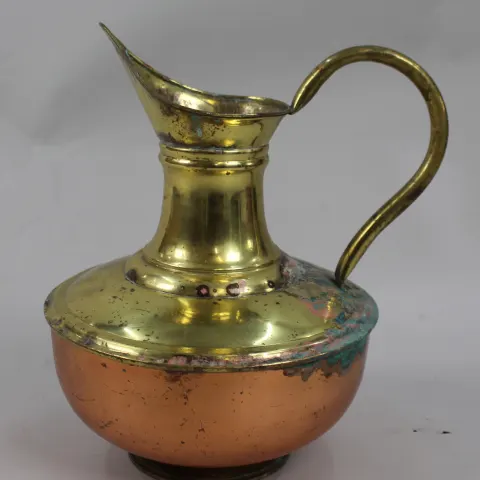 Vintage Copper & Brass Ewer