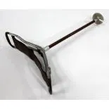 Vintage Leather Seated Shooting Stick