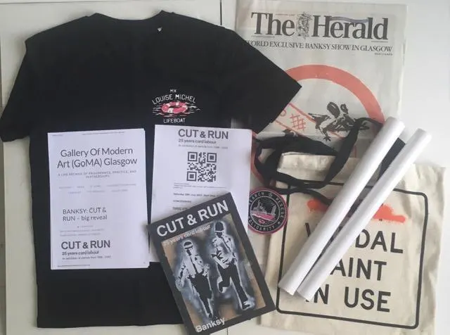 Banksy (b.1974) Authorised ‘CUT & RUN - 25 Years Card labour’, Exhibition, Glasgow GOMA 2023, Ist Ed