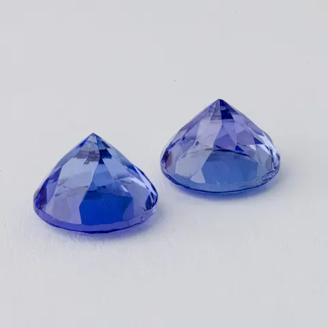 Tanzanite pair, 1.05 & 1.06 Ct