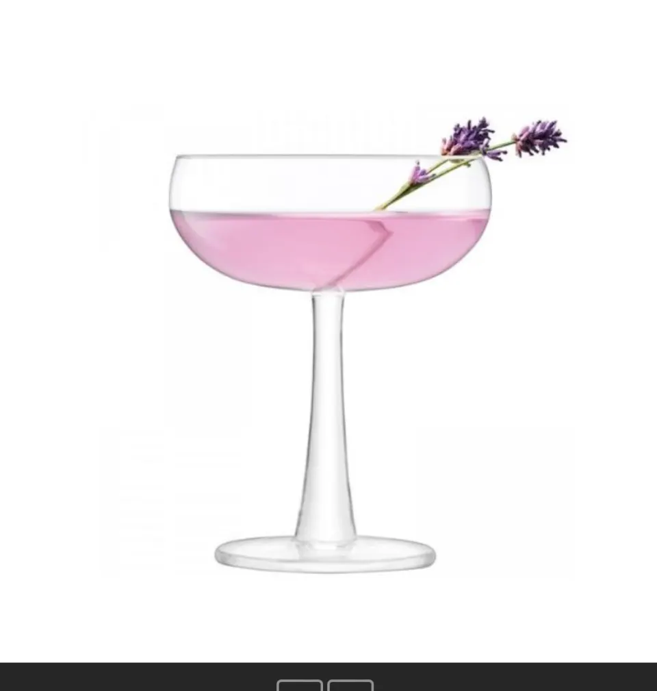 Brand New In Box 4 x Handmade Vemacity Gin/Cocktail Coupe Glasses