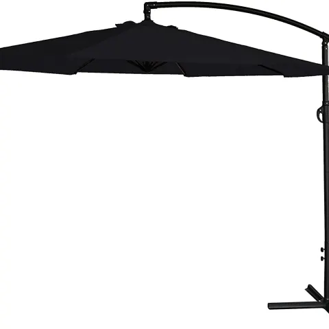 Banana Cantilever parasol and water base - Black
