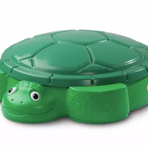 (130/MR1F) 3x Items. 1x Little Tikes Turtle Sandbox With Cover RRP £60. 1x Little Tikes Car Transpo