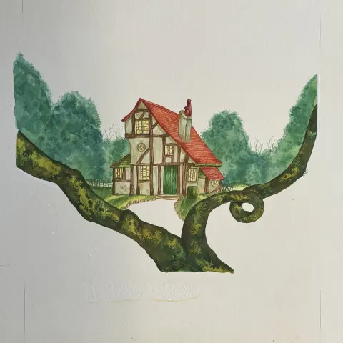 Snow White Original Vintage 1970's Book Artwork & COA & Copy of Page Free Post In UK