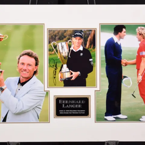 BERNHARD LANGER original signed presentation