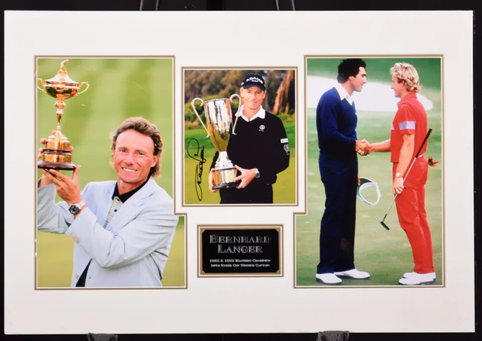 BERNHARD LANGER original signed presentation