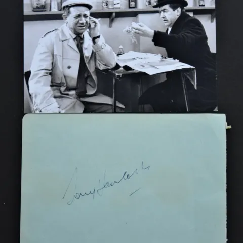 TONY HANCOCK & SID JAMES Original signatures