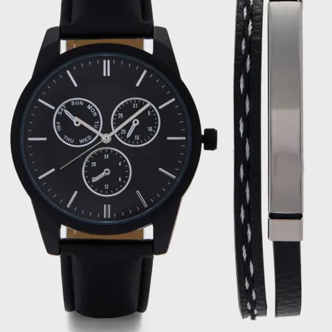 Brand New Mens Watch and Bracelet Gift Set
