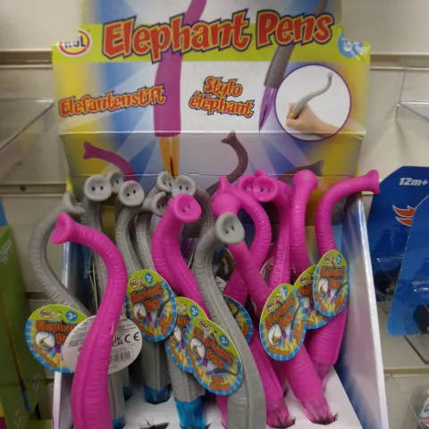 100pcs Amazing novelty elephant pen in retail display unit - rrp £2.99. a pen