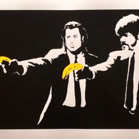 Banksy (b1974) ‘Pulp Fiction’ Screenprint, Editioned /500, Original West Country Prince, 2018
