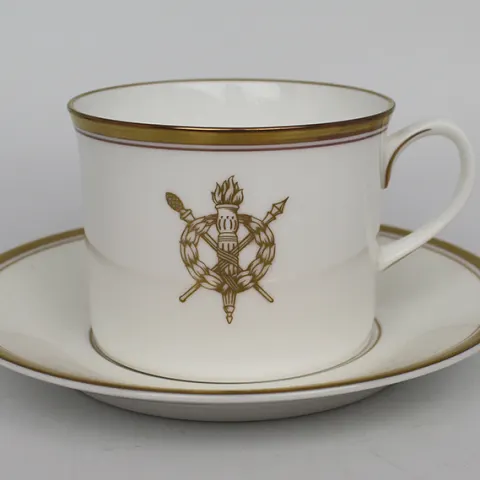 Royal Worcester Commemorative Tea Cup & Saucer Retailed by Harrods