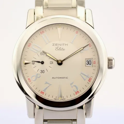 Zenith/Elite Port Royal V - Gentlemen's Steel Wristwatch
