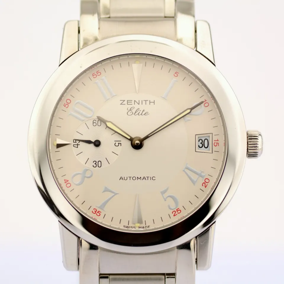 Zenith/Elite Port Royal V - Gentlemen's Steel Wristwatch