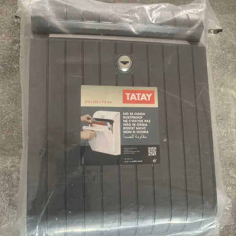 New Letterbox with keys in Grey with chip on bottom- Please see photos