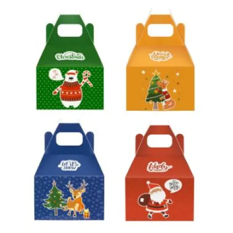 5 x 24 Pack Large Cookie Boxes Christmas Paper Gift Boxes RRP £17.99 ea. L22a