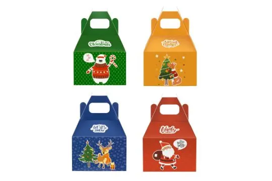 5 x 24 Pack Large Cookie Boxes Christmas Paper Gift Boxes RRP £17.99 ea. L22a