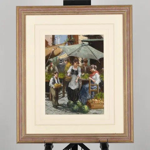M. Liberti Original Framed Painting.