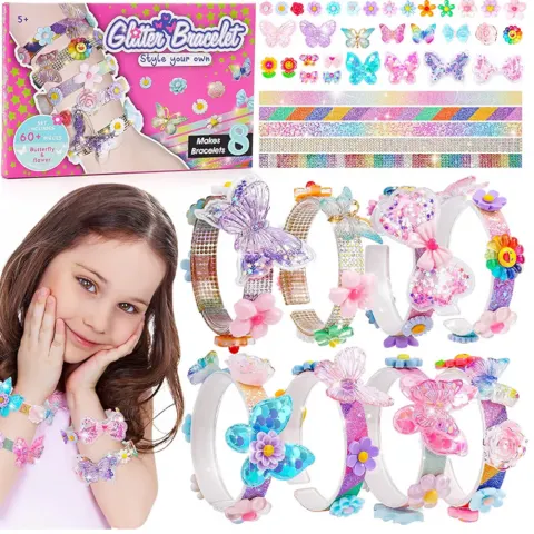 Friendship Bracelet Making Kit Butterfly Crafts For Kids – Multi-Colour