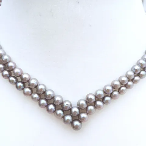 Cultured Pearl Necklace 925 Silver Clasp New With Gift Box