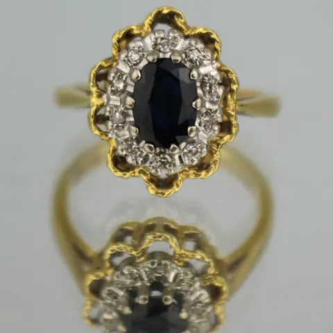 Sapphire & Diamond Ring
