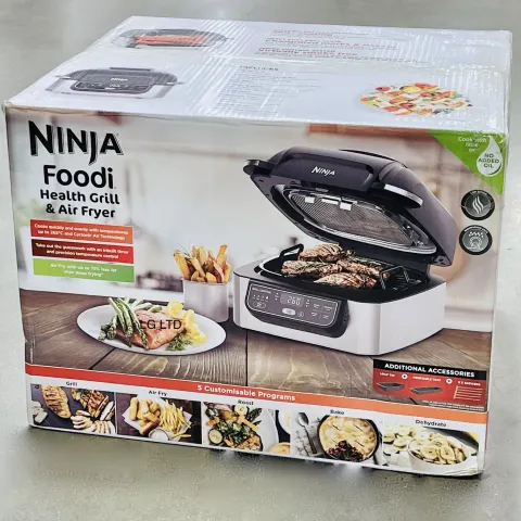 Ninja Foodi Health Grill and Air Fryer Bundle [AG301UK] 5.7 Litres New Sealed Box
