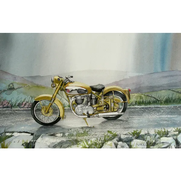 BSA Golden Flash 1950's  Iconic Motorbike Metal Wall Art