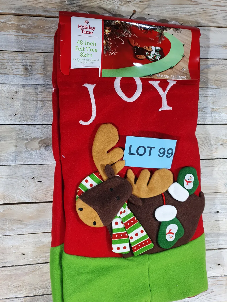 Large Luxury 3d 48 inch 1.2m Reindeer Tree Skirt