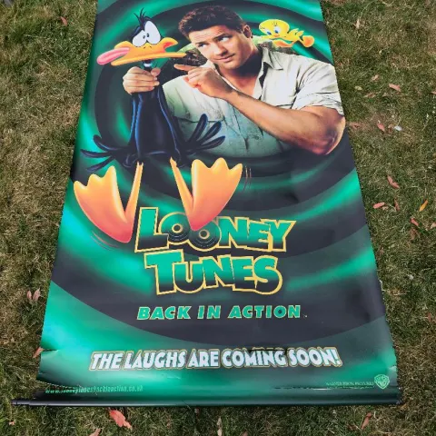Looney Tunes 2 Back In Action UK Cinema Vinyl Banner The Lunatic