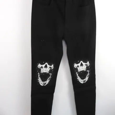 MJB Marc Jaques Burton Denim Skull Crixus Jeans, Online Price £595, Size 32