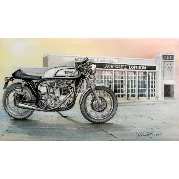 The Mighty Triton Iconic British Motorbike Metal Wall Art