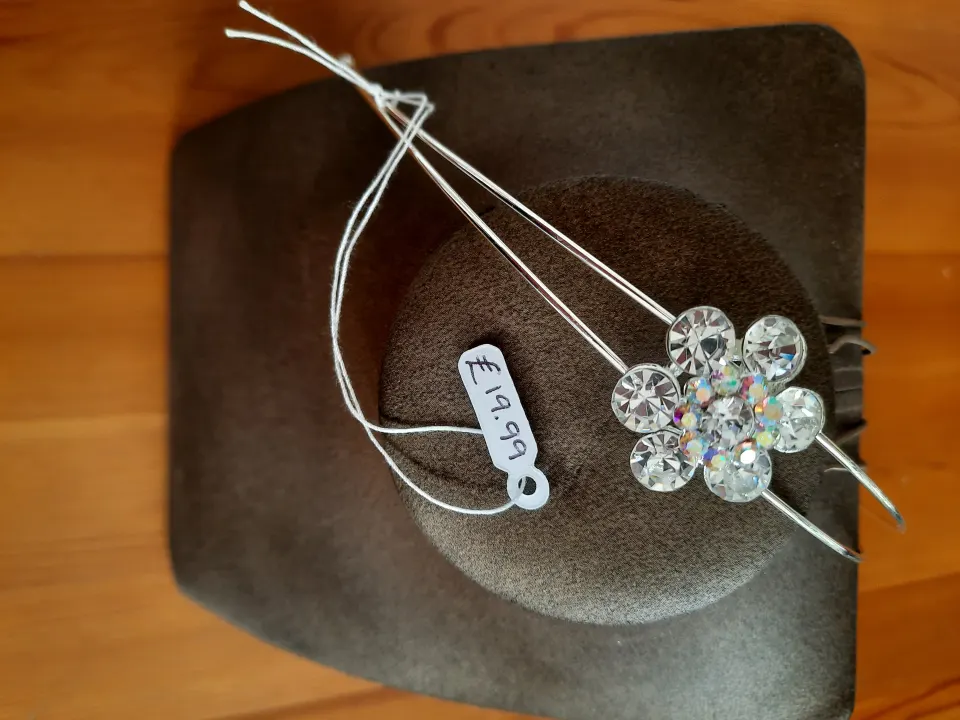 Crystal headband flower
