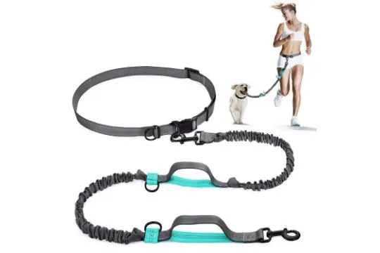 5 x Hands Free Dog Leash with Adjustable Waist L12c sku-3833
