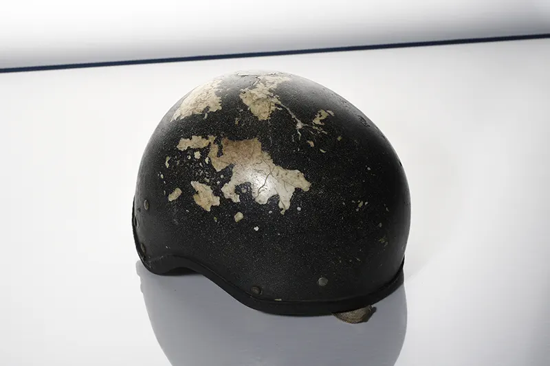 Bob Champion skull Cap from the Lester Piggott collection.