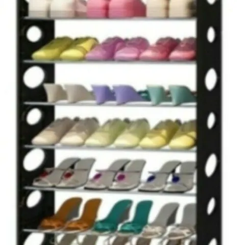 8 Layer (40 Pairs) Entryway Storage Organizer Shoe Tower Rack
