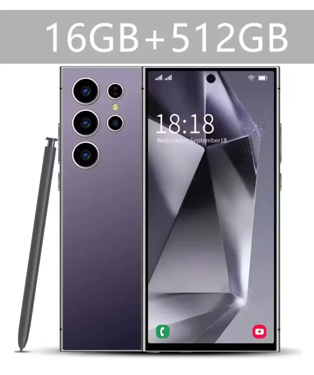 Brand New Ultra 7.3HD Mobile Phones Original Smartphone 5G Dual SIM Android 14  Phone Snapdragon 8