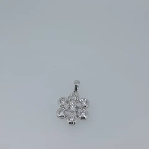 925 Silver CZ Set Pendant