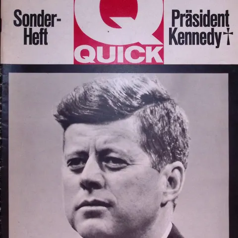 John F Kennedy Assassination German Quick Magazine 1969 Edition.
