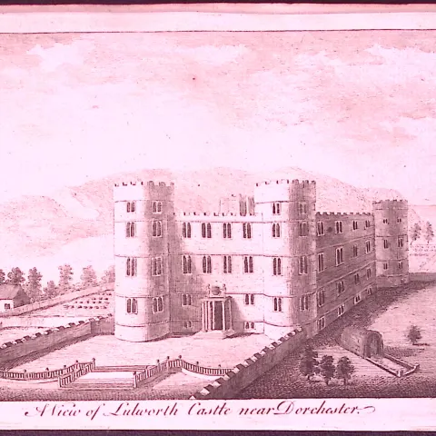 Dorset Lulworth Castle Dorchester Rare 1776 Georgian Copper Plate Antique Engraving -57