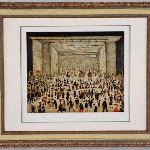 L.S. Lowry Limited Edition "The Auction"