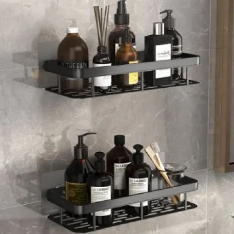 5 X Shower Shelf No Drilling Total RRP £102.90