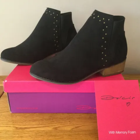 Dolcis “Wendy” Ankle Boots, Size 4, Black - New RRP £45.00