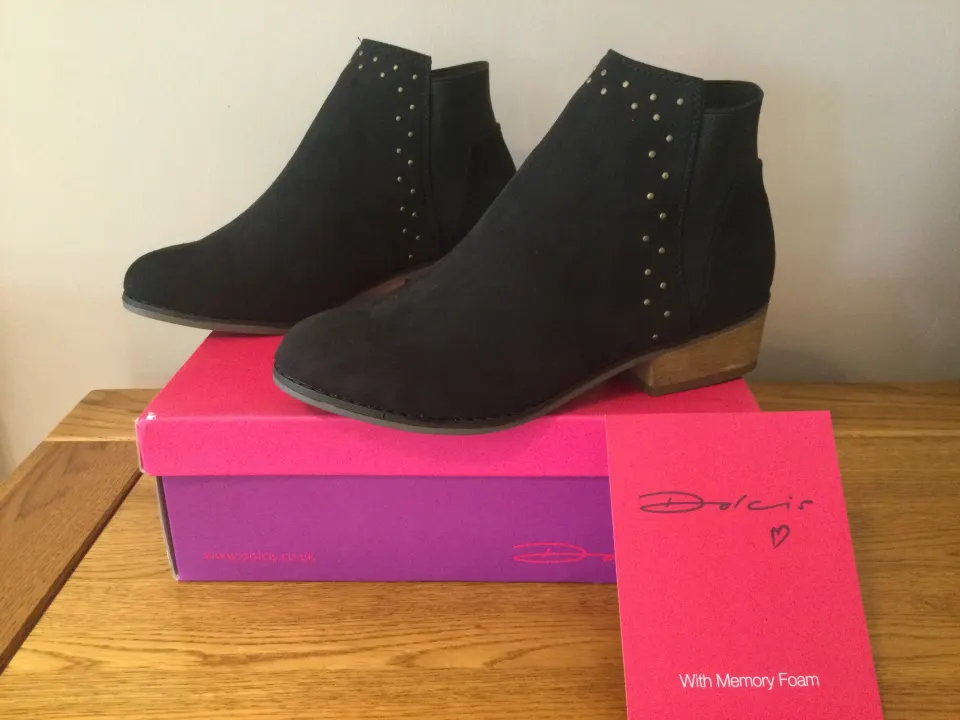 Dolcis “Wendy” Ankle Boots, Size 4, Black - NEW RRP £45.00