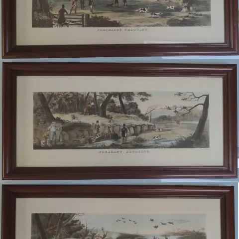 Renowned Thomas Sutherland – Partridge, Wild Duck and Pheasant shooting lithographs.