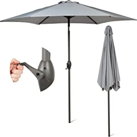 Crank Handle umbrella - Grey
