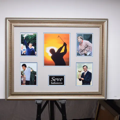 Seve Ballesteros framed original signature presentation