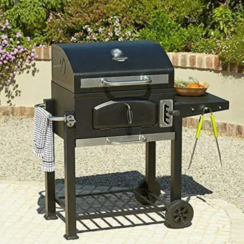 (46/7K) RRP £99. Uniflame Classic American Grill 60cm. Hardwearing, Easier-Clean Porcelain Enamel C